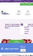 How 1800flowers-uat.net looks like on a mobile device such as an iPhone.