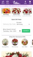 How 1800flowers.com looks like on a mobile device such as an iPhone.