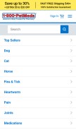 How 1800petmeds.com looks like on a mobile device such as an iPhone.