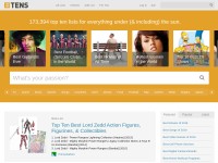 Desktop screenshot for thetoptens.com