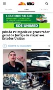 How 180graus.com looks like on a mobile device such as an iPhone.