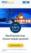 How 1822direkt.de looks like on a mobile device such as an iPhone.