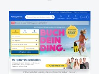 Desktop screenshot for holidaycheck.de