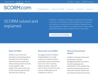 Desktop screenshot for scorm.com