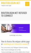 How 19216811netgear.net looks like on a mobile device such as an iPhone.