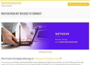 How 19216811netgear.net looks like on a tablet such as an iPad.