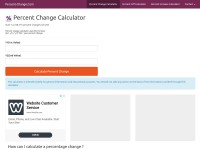 Desktop screenshot for percent-change.com