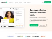Desktop screenshot for demio.com