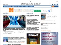 Desktop screenshot for natlawreview.com