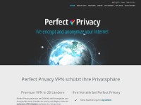 Desktop screenshot for perfect-privacy.com