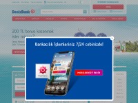 Desktop screenshot for denizbank.com
