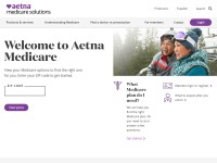 Desktop screenshot for aetnamedicare.com