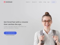 Desktop screenshot for kickresume.com