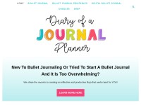 Desktop screenshot for diaryofajournalplanner.com