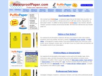 Desktop screenshot for waterproofpaper.com