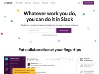 Desktop screenshot for slack.com