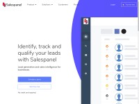 Desktop screenshot for salespanel.io