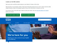 Desktop screenshot for nhs.uk