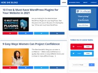 Desktop screenshot for heresheblogs.com