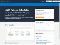 Desktop screenshot for calculator.aws