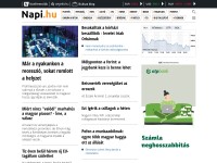 Desktop screenshot for napi.hu