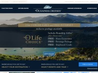 Desktop screenshot for oceaniacruises.com