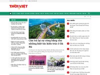 Desktop screenshot for thoivietbao.vn