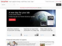 Desktop screenshot for invitrogen.com