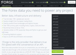 How 1forge.com looks like on a tablet such as an iPad.