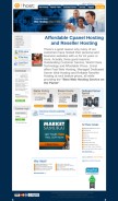 How 1host.com looks like on a mobile device such as an iPhone.