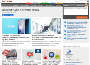 How 2-spyware.com looks like on a tablet such as an iPad.