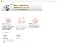 Desktop screenshot for easyauscultation.com