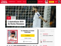 Desktop screenshot for francefootball.fr