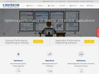 Desktop screenshot for cavisson.com