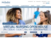 Desktop screenshot for houstonmethodistcareers.org