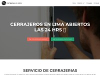 Desktop screenshot for cerrajeriasenlima.com