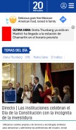 How 20minutos.es looks like on a mobile device such as an iPhone.