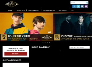 How 20monroelive.com looks like on a tablet such as an iPad.