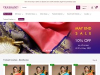 Desktop screenshot for prashantisarees.in