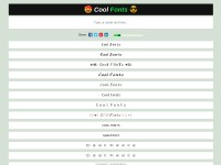 Desktop screenshot for coolfonts.cool