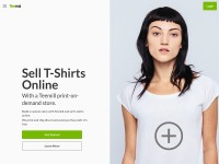 Desktop screenshot for teemill.com