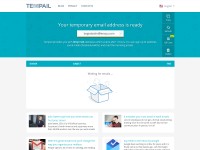 Desktop screenshot for tempail.com