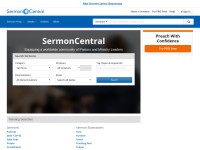 Desktop screenshot for sermoncentral.com