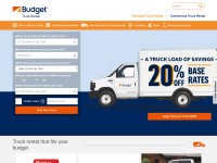 Desktop screenshot for budgettruck.com