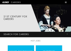 How 21cfcareers.com looks like on a tablet such as an iPad.