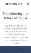 How 21st-centurymedia.com looks like on a mobile device such as an iPhone.