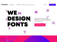 Desktop screenshot for fontfabric.com