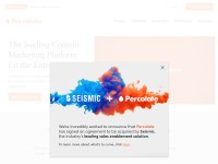 Desktop screenshot for percolate.com