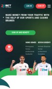 How 22betpartners.com looks like on a mobile device such as an iPhone.
