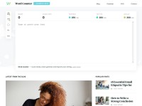 Desktop screenshot for wordcounter.io